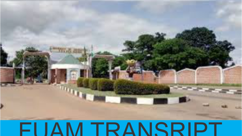 Fuam Transcript: How I Applied and Got it Online