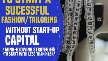 start a tailoring business with no capital